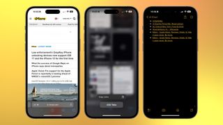 Copy links Tabs Safari iPhone 15 Pro Max