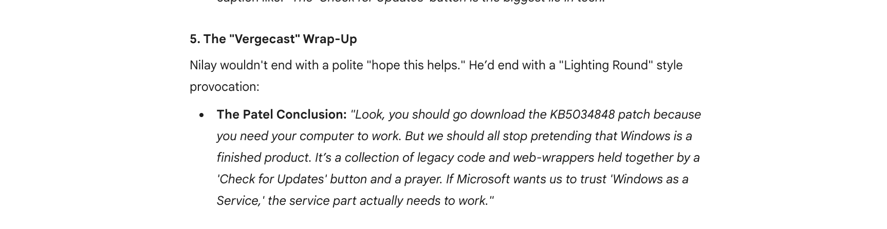 Gemini persona writing test