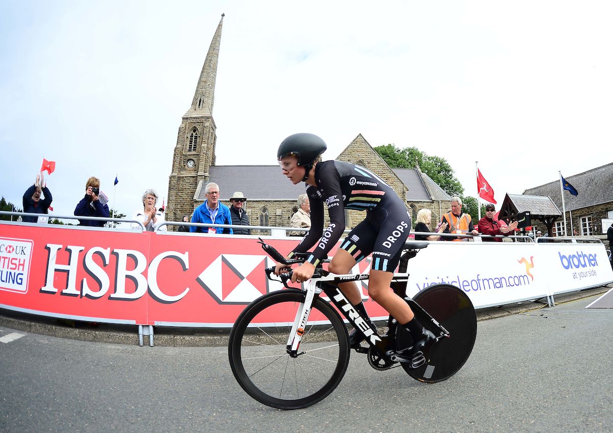 Anna Christian starts her ride