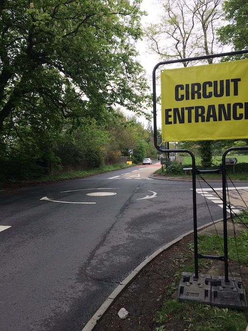Right turn onto the B6161 towards Pot Bank