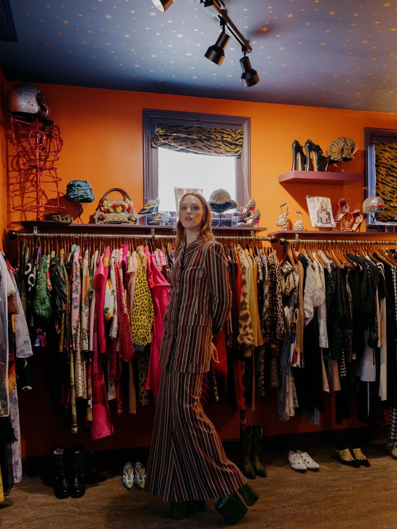 Brynn Jones in her vintage store.