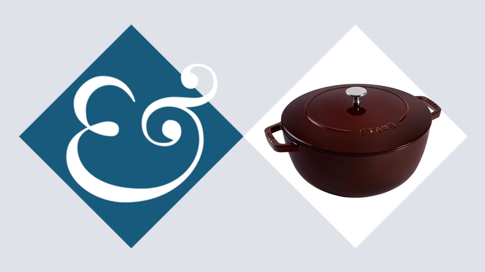 Staub cocotte in Grenadine on a Future background