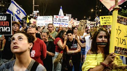 Israeli protesters rallying for return of Oct. 7 hostages