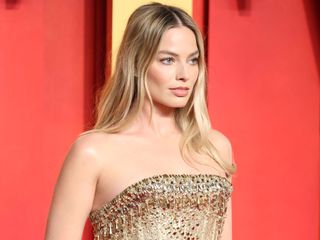 margot robbie oscars after-party dress 2024 red carpet