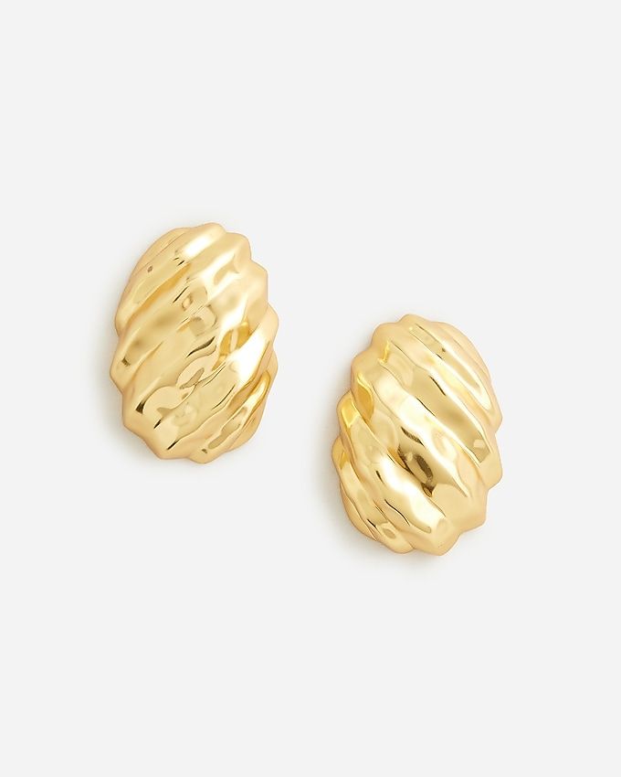 Textured Metallic-Stud Earrings