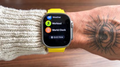 Apple Watch Ultra running WatchOS 10