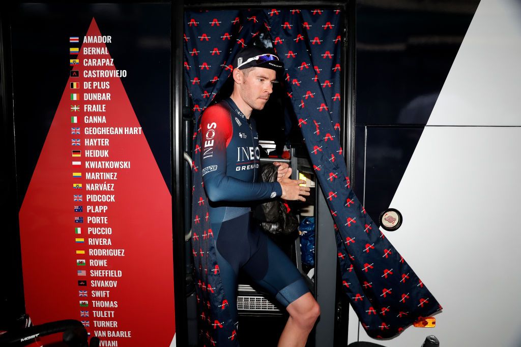 NICE FRANCE MARCH 13 Luke Rowe of United Kingdom and Team INEOS Grenadiers prior to the 80th Paris Nice 2022 Stage 8 a 1156km stage from Nice to Nice ParisNice WorldTour on March 13 2022 in Nice France Photo by Bas CzerwinskiGetty Images