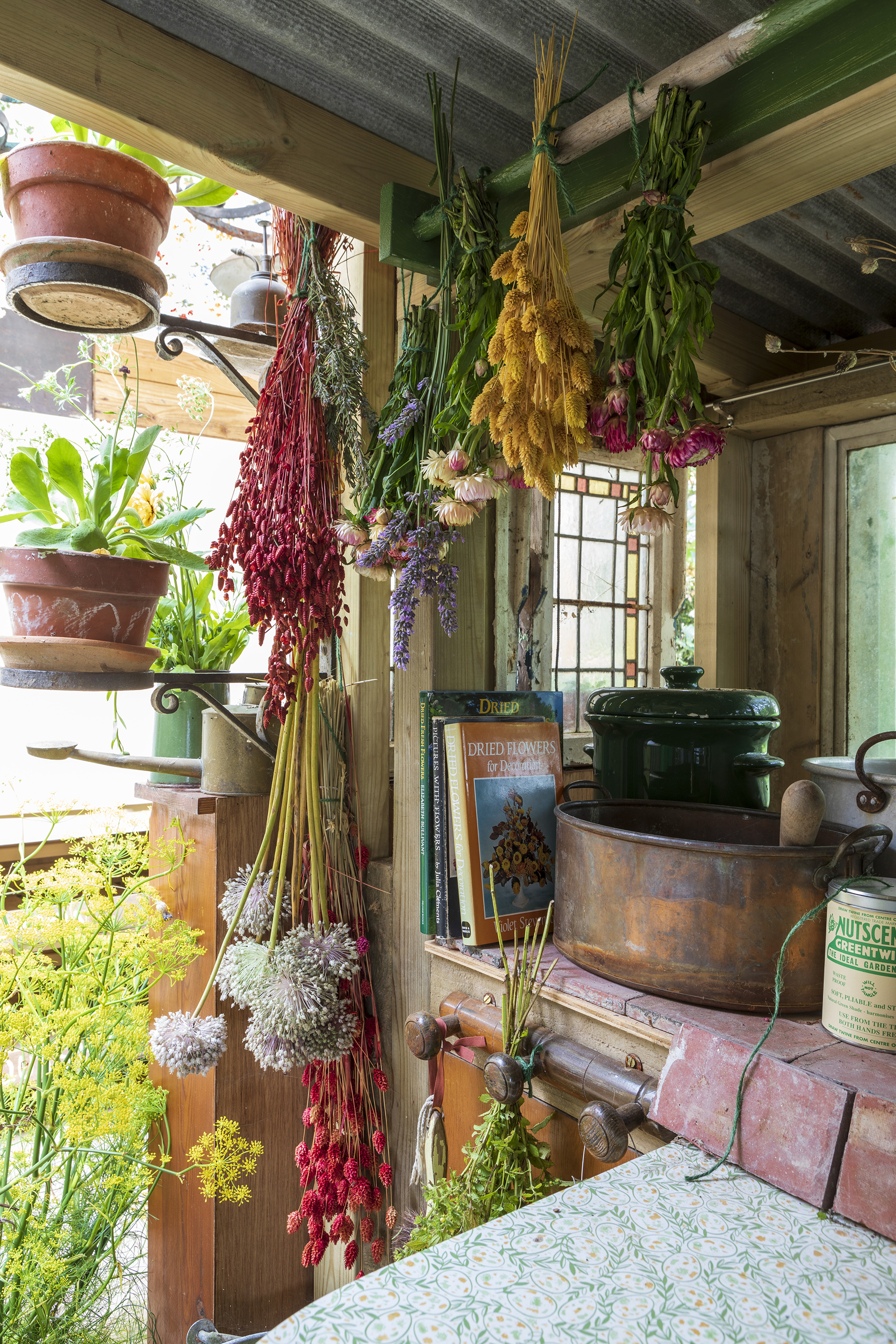 tarling greenhouse shed in flower garden
