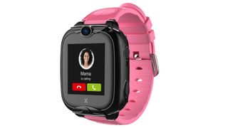 pink Xplora watch with large digital face