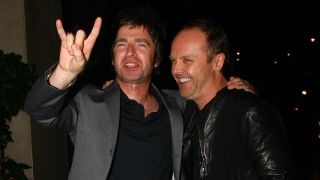 Noel Gallagher and Lars Ulrich in 2009