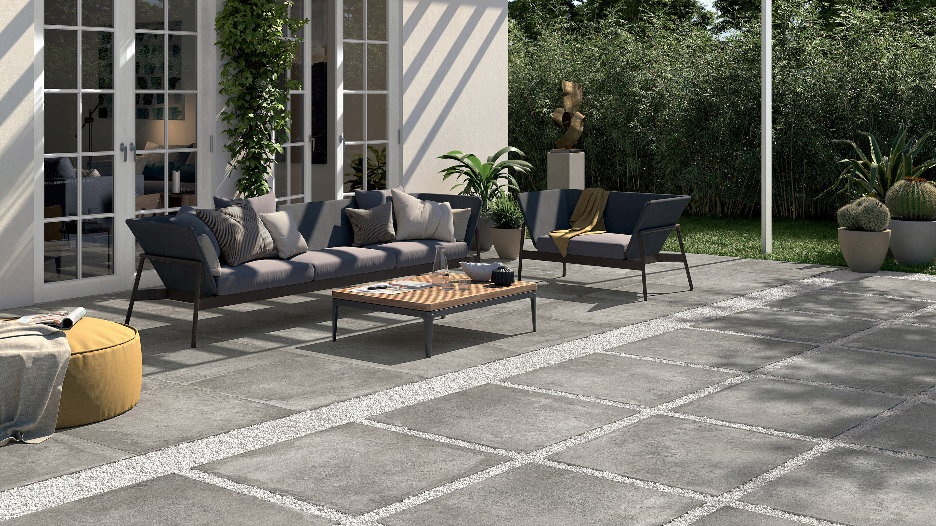 Modern Paving Ideas 13 Ways With Tiles Slabs And Stone For A Contemporary Look Gardeningetc - How Much Does It Cost To Pave A Patio Uk