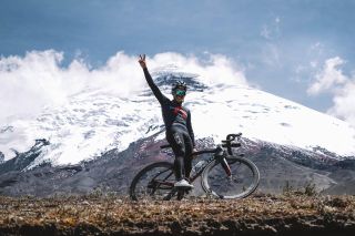 Richard Carapaz (Ineos Grenadiers) Cotopaxi Volcano training