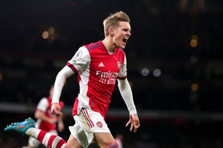 File photo dated 24-02-2022 of Arsenal’s Martin Odegaard, who feels he has found his “home” at Arsenal. Issue date: Monday March 7, 2022