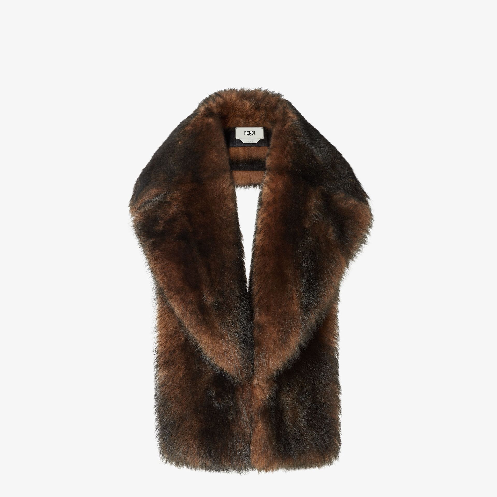 Scarf Ocher ‘dorsato’ Shearling Scarf