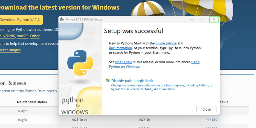 Python 3 installation guide for Windows