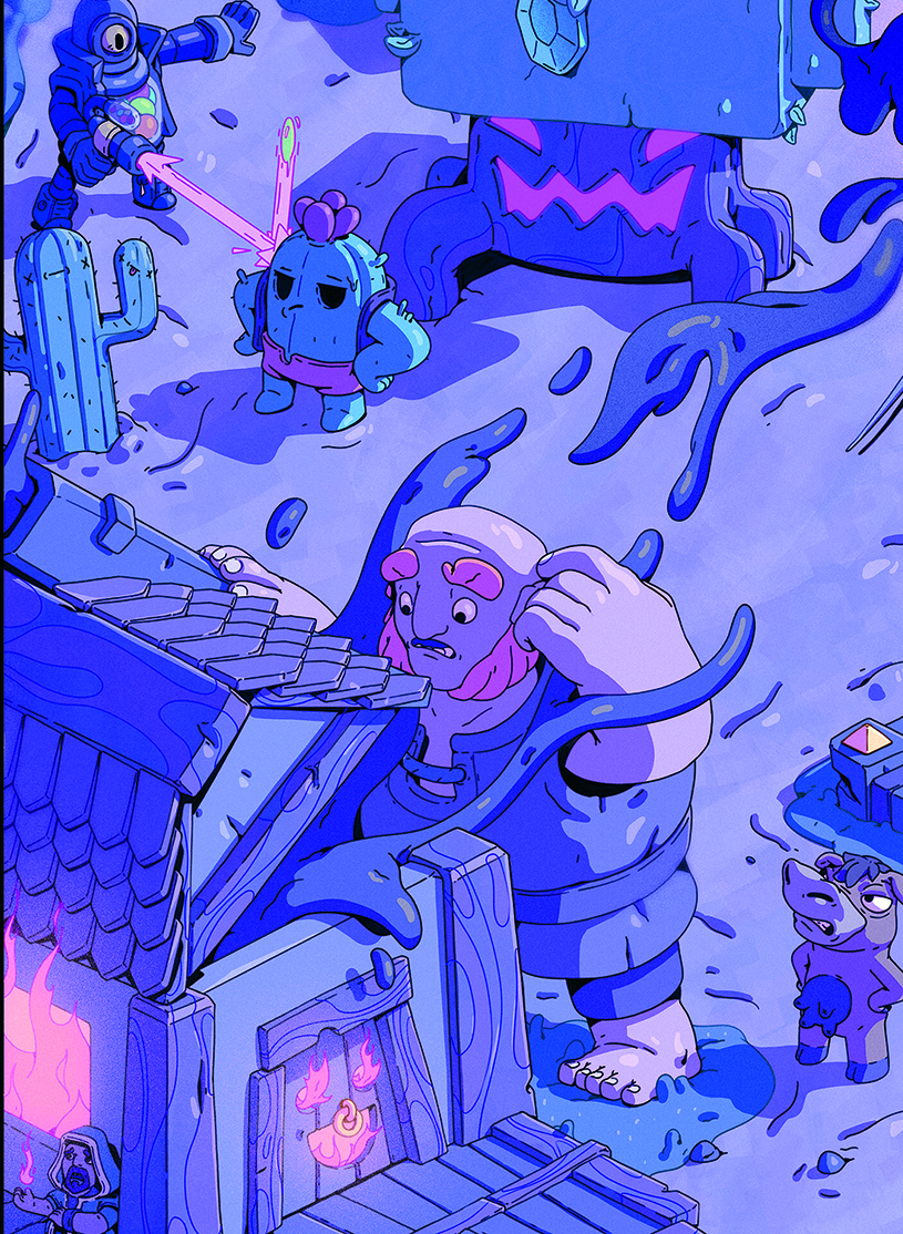 Supercell artwork showing game characters