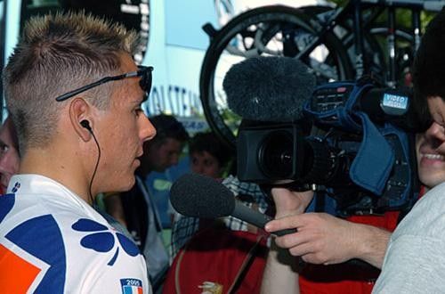 Philippe Gilbert gets questions