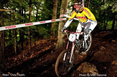 Chris Heath (KHS) races toward fourth place.