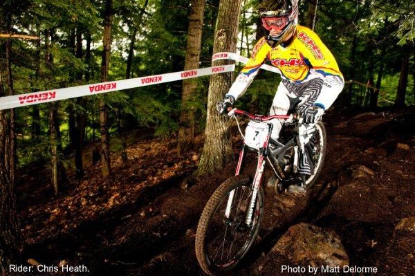 Chris Heath (KHS) races toward fourth place.