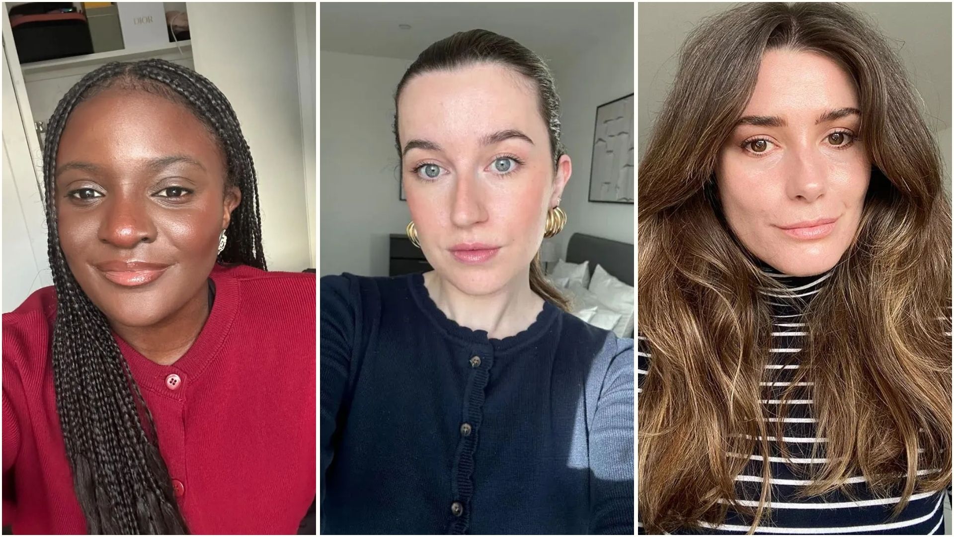 A collage of the Who What Wear UK team testing BB creams