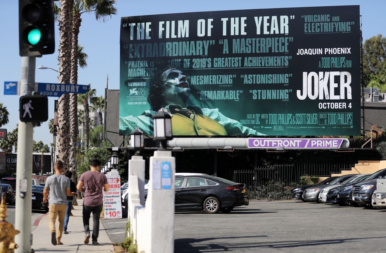 A billboard for Joker