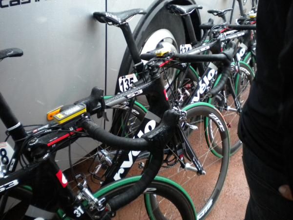 Cervelo's bikes at the start