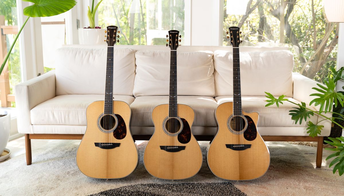 All three models in Orangewood&#039;s new Topanga line of acoustic guitars