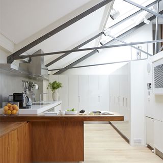 kitchen with wooden worktop