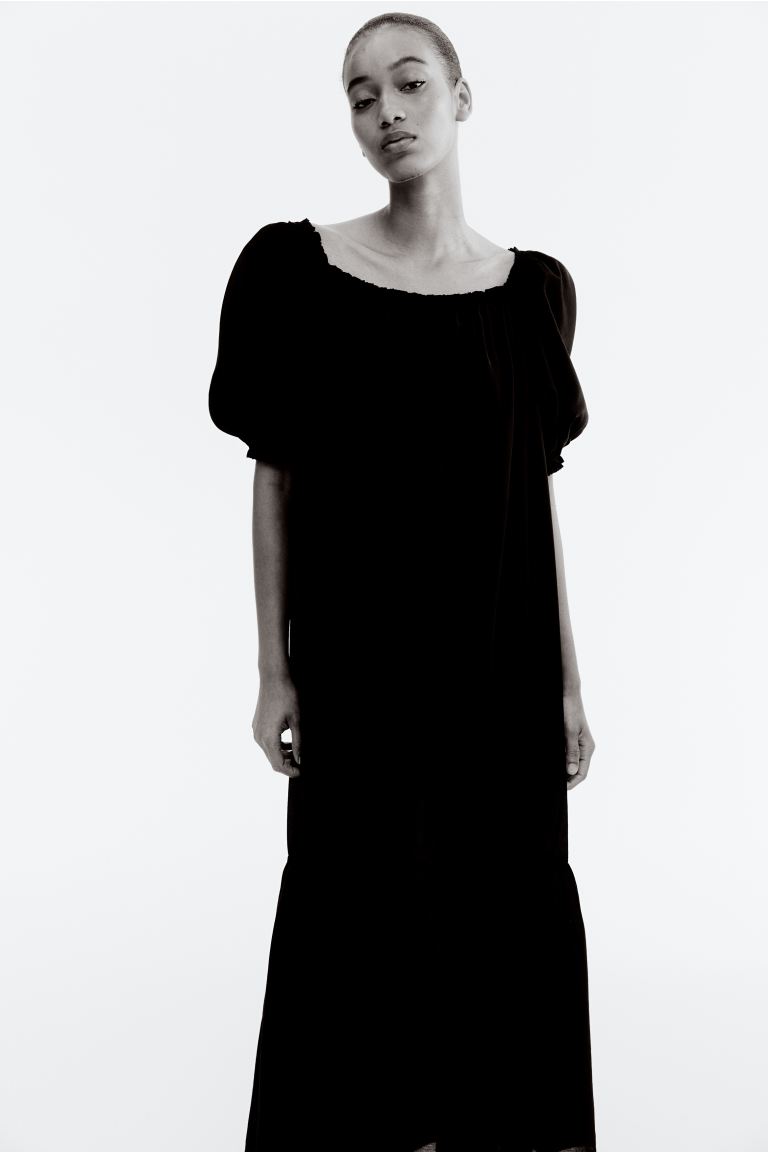 Square-Neck Maxi Dress