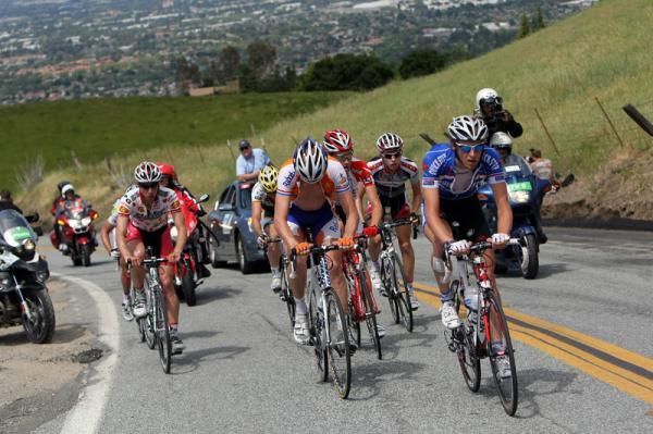 The machinations were underway to determine the break's composition on the climb.