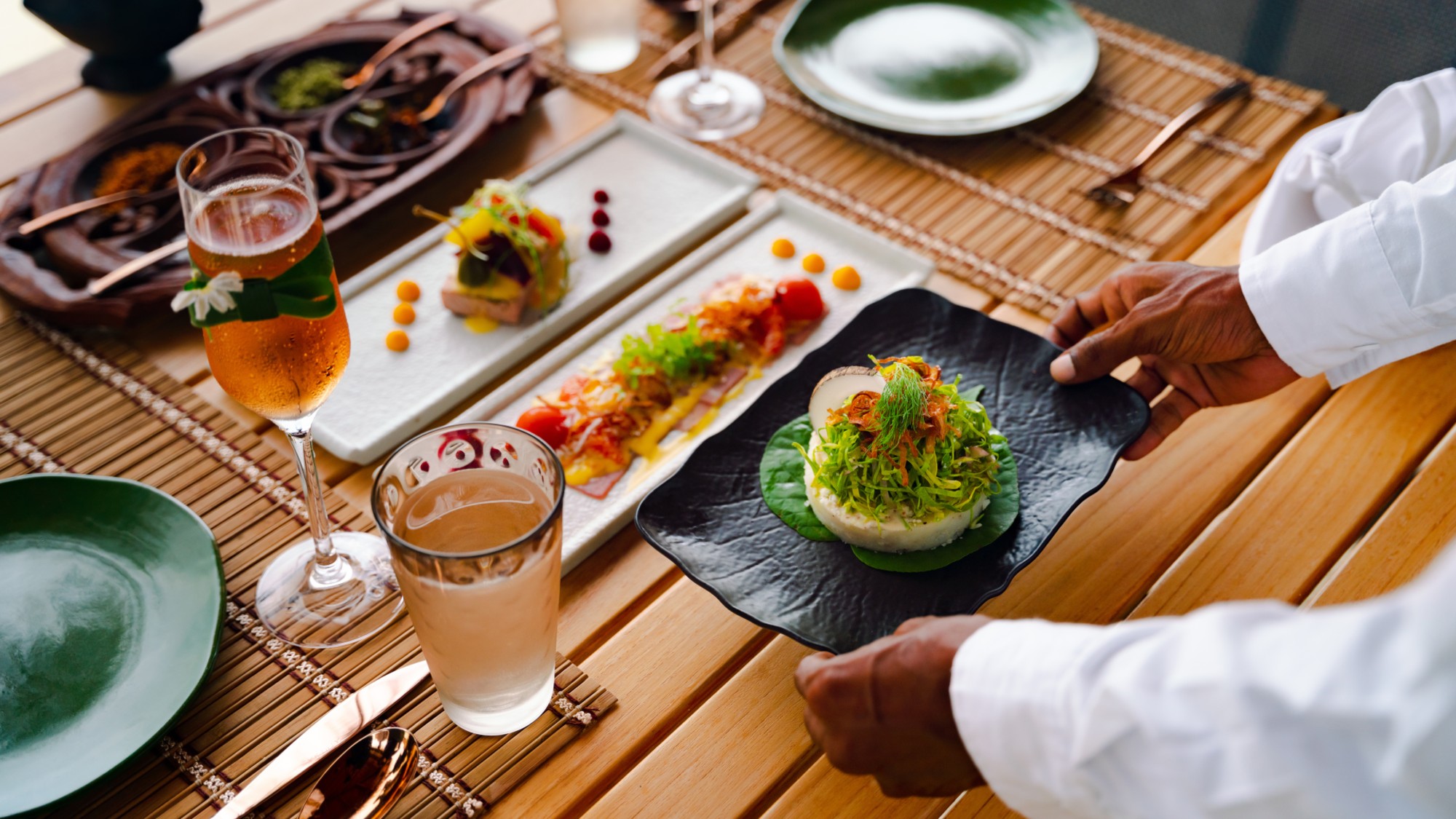 Shot of food at Lonu restaurant, OZEN LIFE MAADHOO