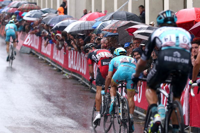 Philippe Gilbert (BMC) about to launch the stage winning move