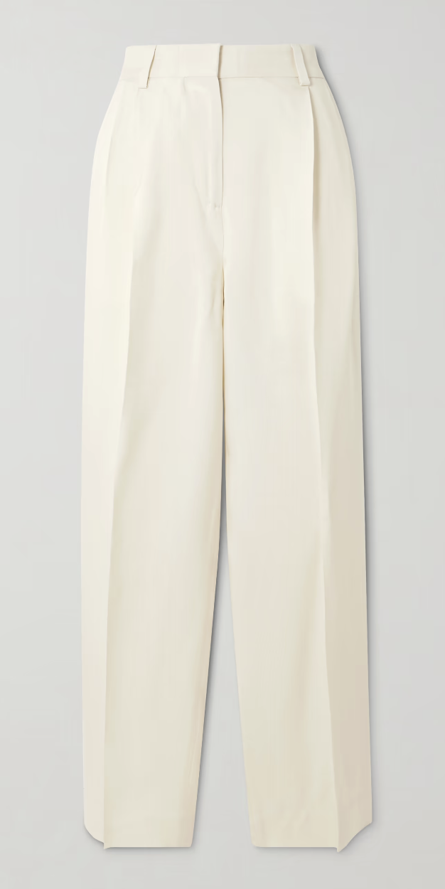 Toteme, Garderob Pleated Woven Tapered Pants