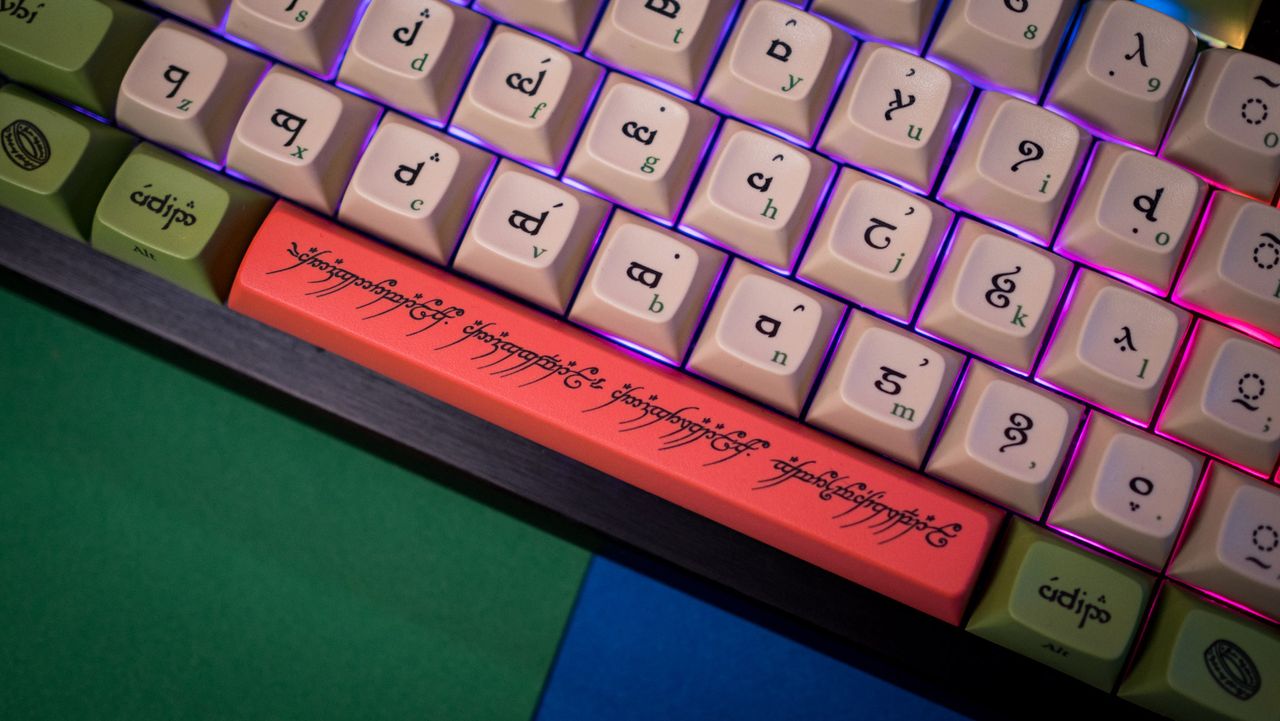 Drop + LOTR Elvish Keycap Set