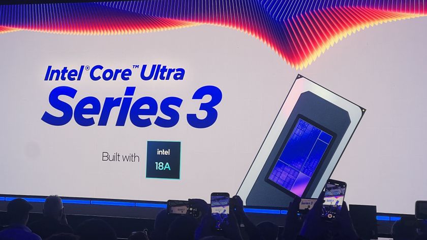 The Intel Core Ultra Series 3 launch announcement at CES 2026