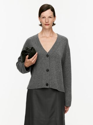 Cashmere-Wool Cardigan