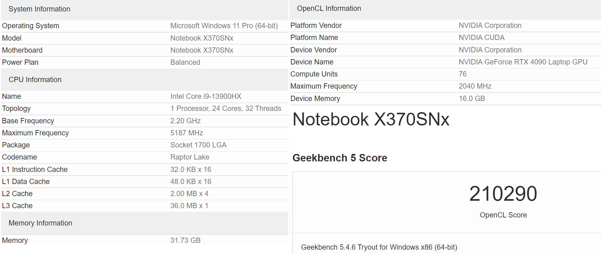 Nvidia GeForce RTX 4090 Mobile