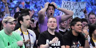 The WrestleMania 30 crowd reacting to The Undertaker's loss