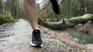 Salomon DRX Defy GRVL on a concrete trail