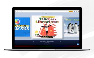 A laptop with the book creator program open.