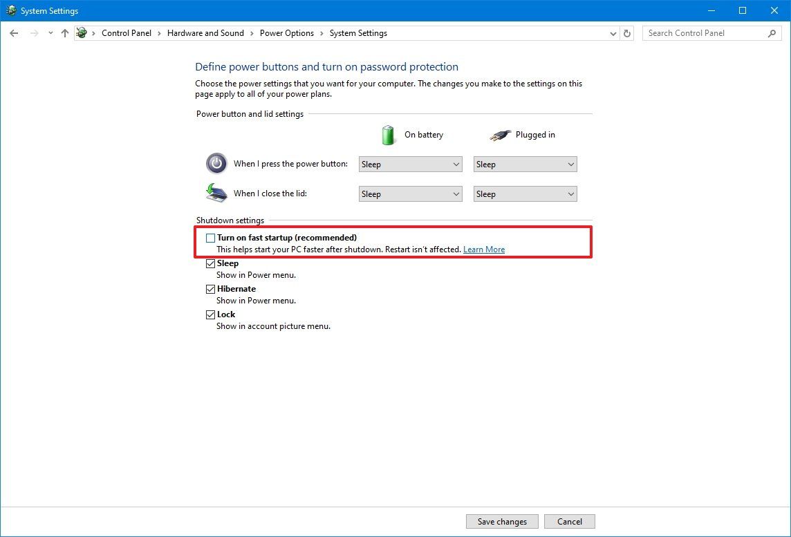 How to make a Windows 10 PC boot quicker with fast startup | Windows ...