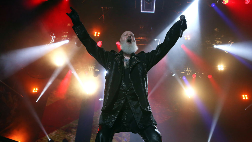 Rob Halford of Judas Priest performs at OVO Arena Wembley on March 21, 2024 in London, England.