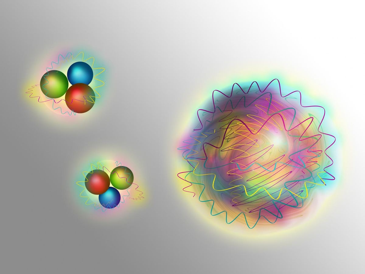 nucleons and gluons