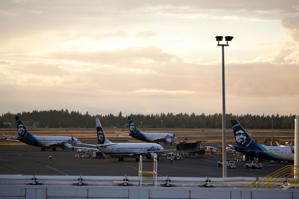 Seattle-Tacoma International Airport the day after Horizon Air ground crew member Richard Russell took a plane from the airport in Seattle, Washington on August 11, 2018. 