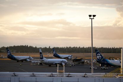 Seattle-Tacoma International Airport the day after Horizon Air ground crew member Richard Russell took a plane from the airport in Seattle, Washington on August 11, 2018. 