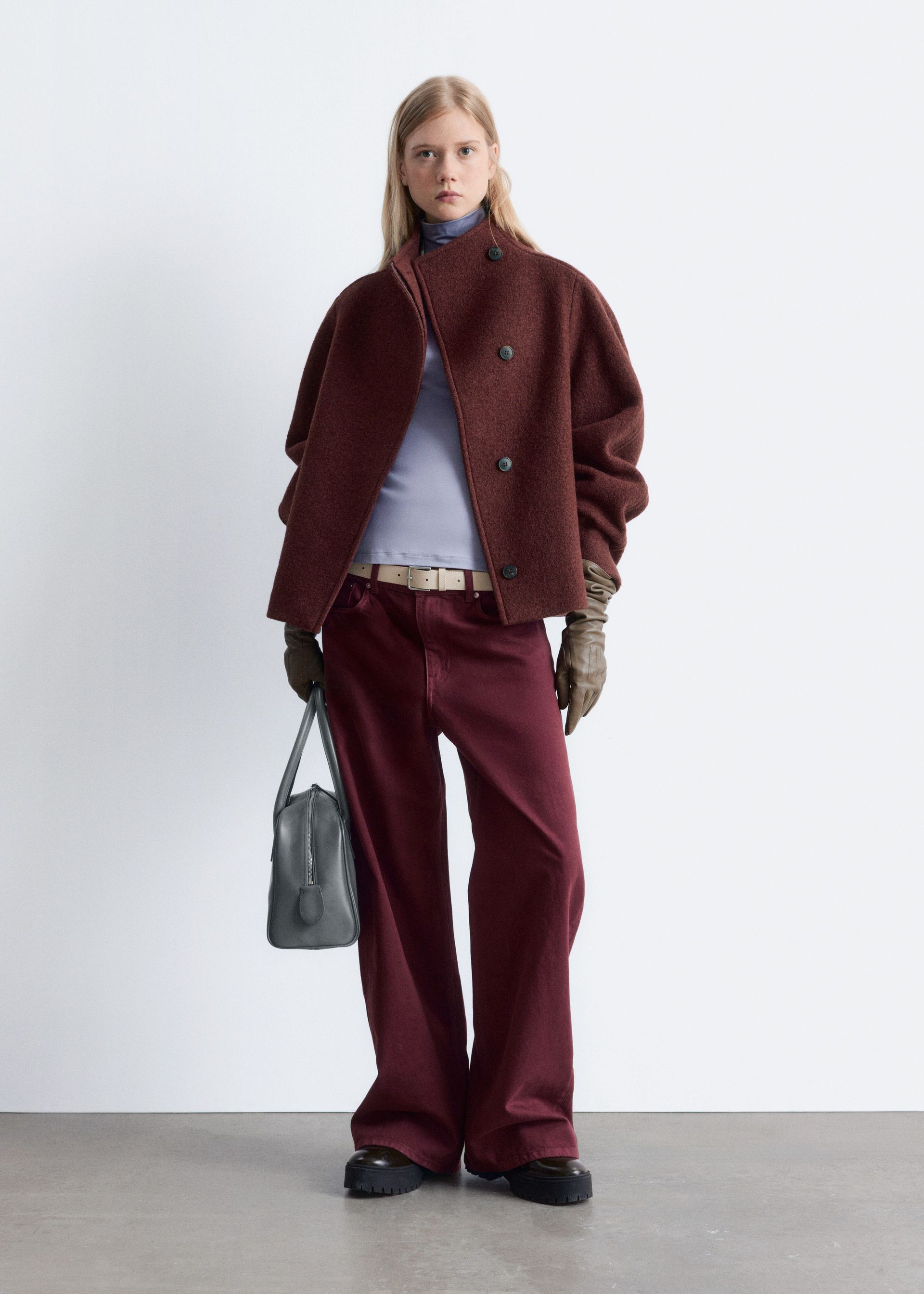 Asymmetric Wool Jacket