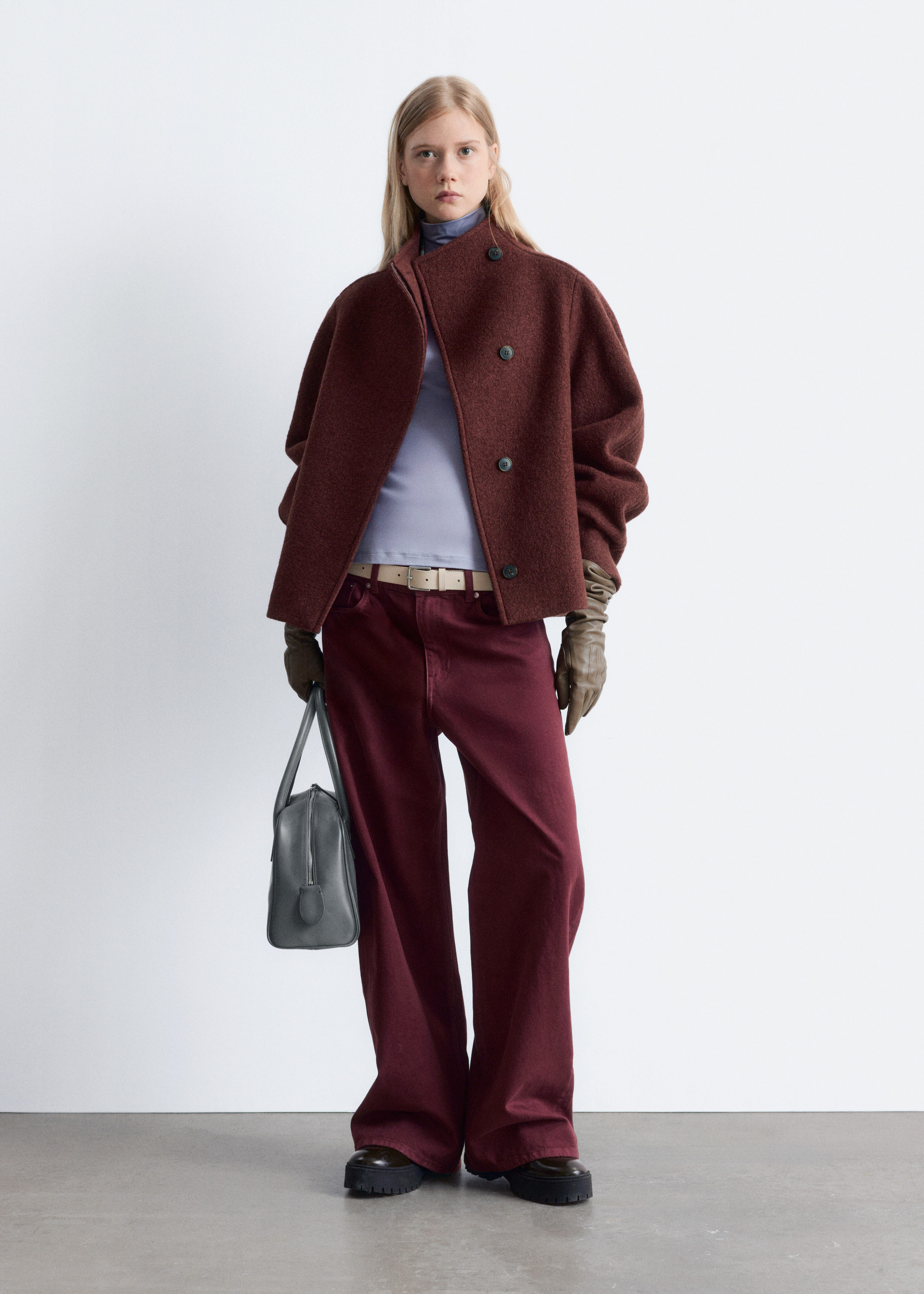 Asymmetric Wool Jacket