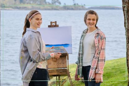 Kayden Magnuson as Carrie Winters and Abbie Magnuson as Caitlyn Winters in Chesapeake Shores