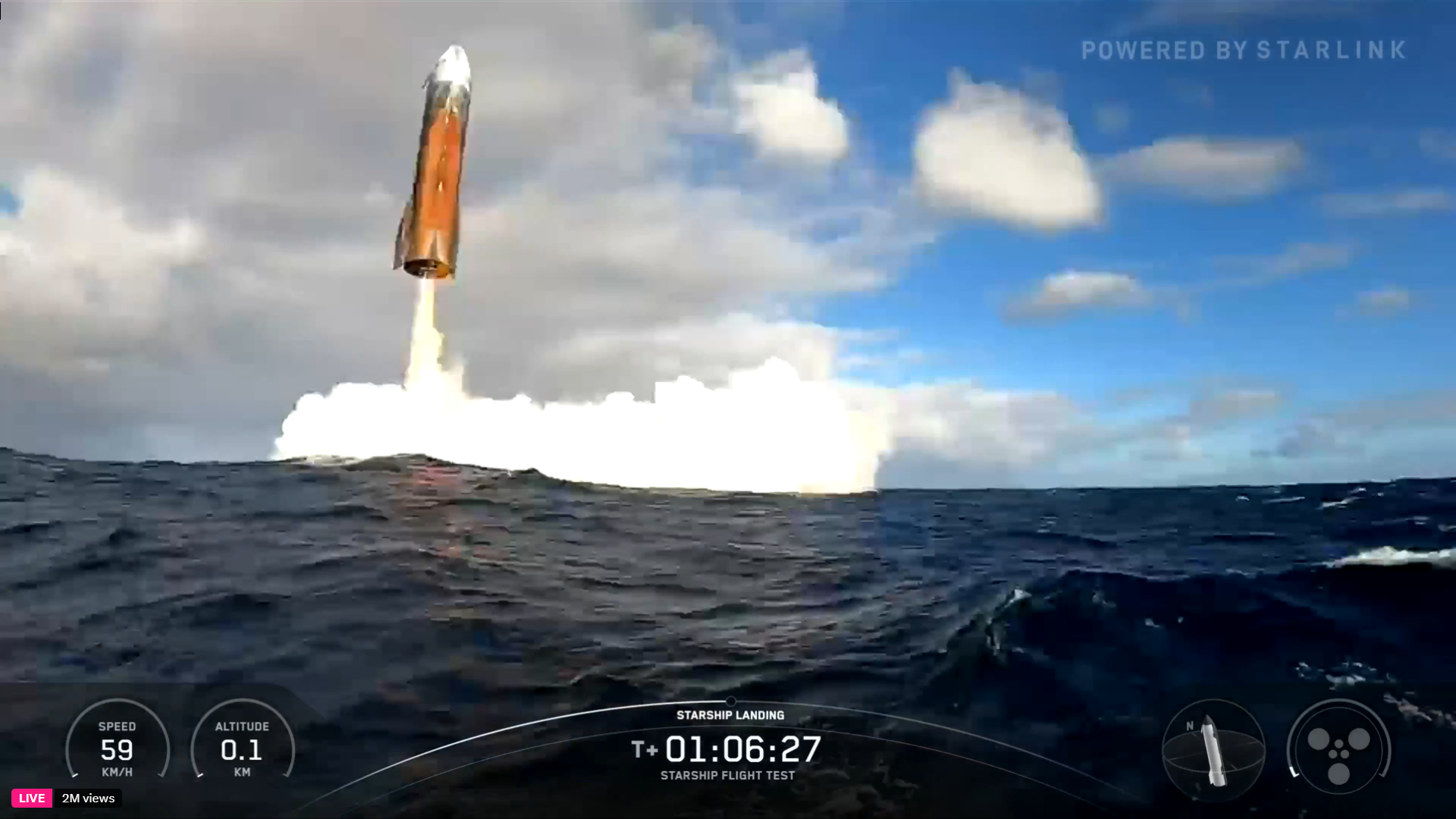 SpaceX Starship Flight 10 landing