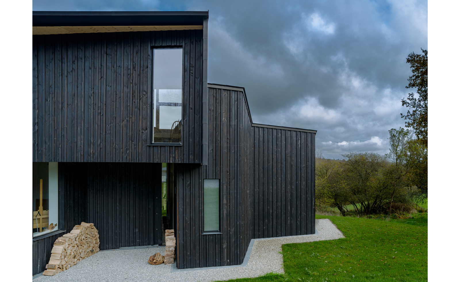 Exterior of natural family home by William Griffiths Architects in East Sussex